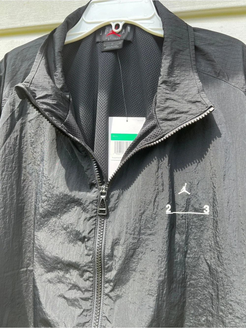 NEW Air Jordan size XL Mens Engineered Windbreaker Black Jacket
